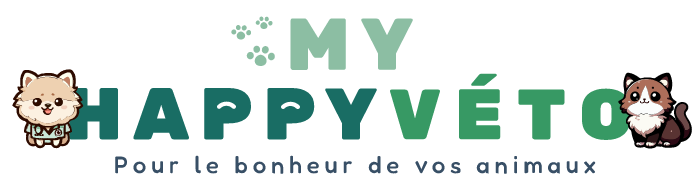 Logo My Happy Véto en couleurs